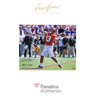 Tua Tagovailoa Alabama Crimson Tide Autographed 16" x 20" Passing Photograph with "Roll Tide" Inscription