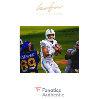Tua Tagovailoa Miami Dolphins Autographed 16" x 20" In Pocket Photograph with Multiple Inscriptions - Limited Edition of 20