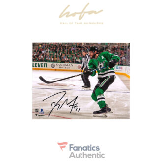 Tyler Seguin Dallas Stars Autographed 8" x 10" Green Jersey Shooting Photograph