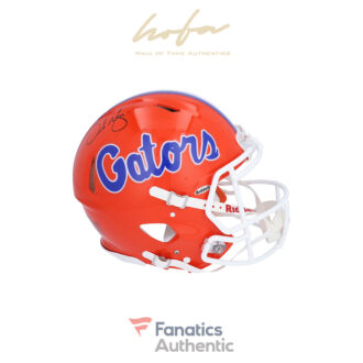 Urban Meyer Florida Gators Autographed Riddell Speed Authentic Helmet