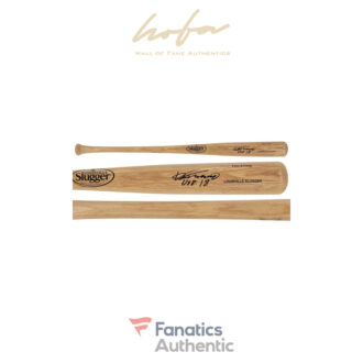 Vladimir Guerrero Los Angeles Angels Autographed Blonde Louisville Slugger Bat with "HOF 18" Inscription