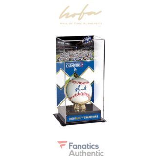 Will Smith Los Angeles Dodgers Autographed Baseball and 2020 National League Champions Sublimated Display Case Baseball