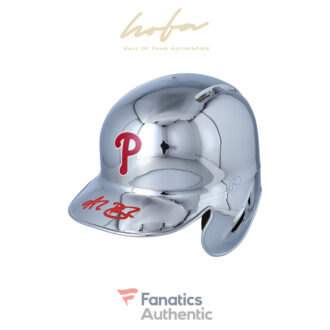 Alec Bohm Philadelphia Phillies Autographed Rawlings Chrome Mini Batting Helmet
