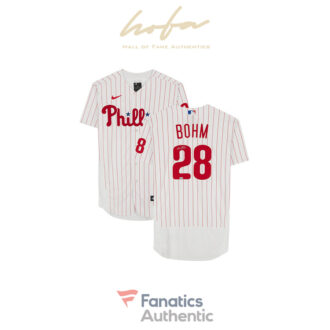 Alec Bohm Philadelphia Phillies Autographed White Nike Authentic Jersey
