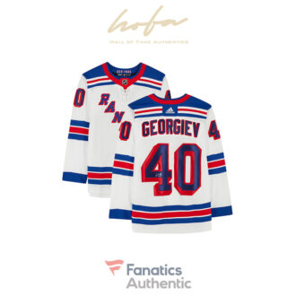 Alexandar Georgiev New York Rangers Autographed White Adidas Authentic Jersey