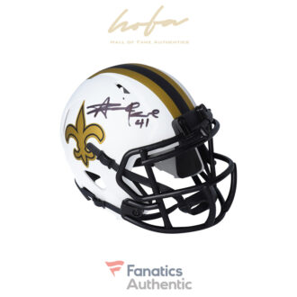 Alvin Kamara New Orleans Saints Autographed Riddell Lunar Eclipse Alternate Speed Mini Helmet
