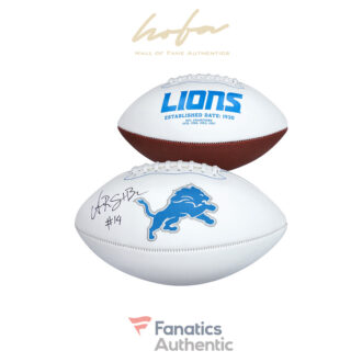 Amon-Ra St. Brown Detroit Lions Autographed White Panel Football