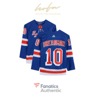 Artemi Panarin New York Rangers Autographed Blue Adidas Authentic "Breadman" Nickname Jersey