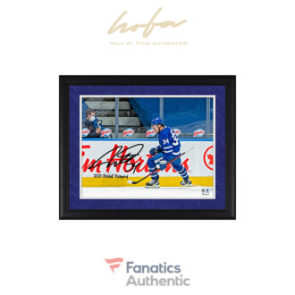 Auston Matthews Toronto Maple Leafs Autographed Framed 16" x 20" Goal Celebration Photograph with "2021 Rocket Richard" Inscription