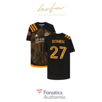 Boniek Garcia Houston Dynamo FC Autographed Match-Used #27 Black Jersey from the 2020 MLS Season