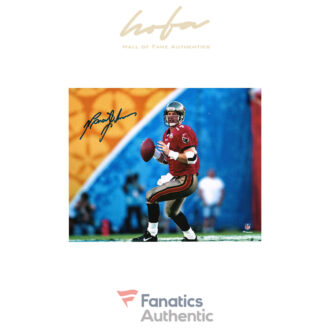 Brad Johnson Tampa Bay Buccaneers Autographed 8" x 10" Super Bowl XXXVII Passing Photograph
