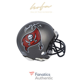 Brad Johnson Tampa Bay Buccaneers Autographed Riddell 1997-2013 Throwback VSR4 Mini Helmet