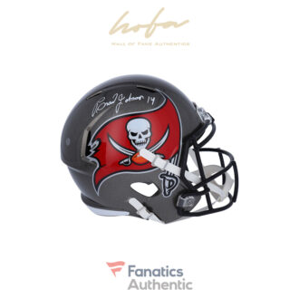 Brad Johnson Tampa Bay Buccaneers Autographed Riddell Speed Replica Helmet