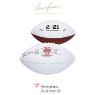Brian Robinson Alabama Crimson Tide Autographed College Football Playoffs 2020 National Champions White Panel Football