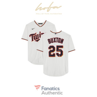 Byron Buxton Minnesota Twins Autographed White Nike Replica Jersey