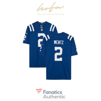 Carson Wentz Indianapolis Colts Autographed Blue Nike Game Jersey