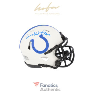 Carson Wentz Indianapolis Colts Autographed Riddell Lunar Eclipse Alternate Speed Mini Helmet