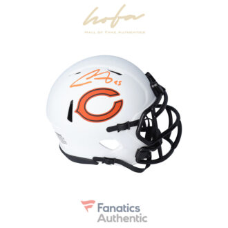 Cole Kmet Chicago Bears Autographed Riddell Lunar Eclipse Alternate Speed Mini Helmet