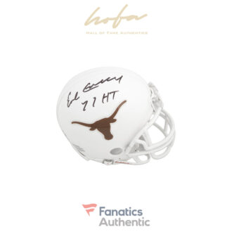 Earl Campbell Texas Longhorns Autographed Riddell Mini Helmet with "77 HT" Inscription