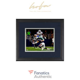 Ezekiel Elliott Dallas Cowboys Framed Autographed 8" x 10" Leaping Photograph
