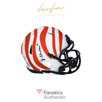 Ja'Marr Chase Cincinnati Bengals Autographed Riddell Lunar Eclipse Alternate Speed Mini Helmet