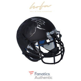 Johnny Manziel Texas A&M Aggies Autographed Schutt Black Mini Helmet with "12 HEIS" Inscription