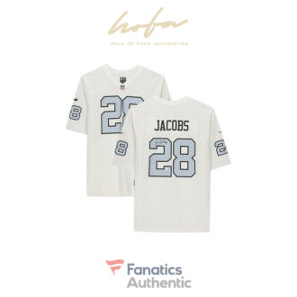 Josh Jacobs Las Vegas Raiders Autographed White Alternate Nike Game Jersey