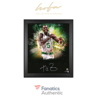 Kevin Garnett Boston Celtics Framed Autographed 20" x 24" 2008 NBA Champion In Focus Photograph