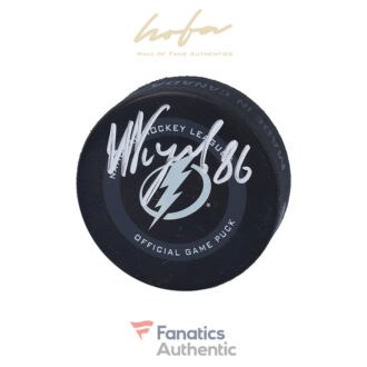 Nikita Kucherov Tampa Bay Lightning Fanatics Authentic Autographed Official Game Puck