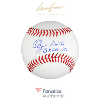 Ozzie Smith Autographed Baseball with "15 x AS" Inscription
