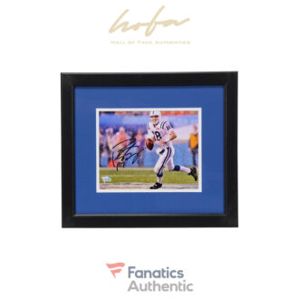 Peyton Manning Indianapolis Colts Framed Autographed 8" x 10" Super Bowl XLI Running in Rain Photograph