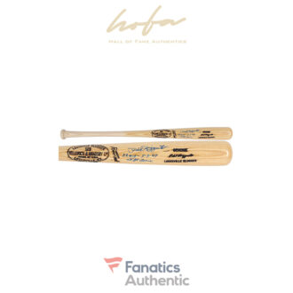 Phil Rizzuto New York Yankees Autographed Louisville Slugger Ash Bat with "HR #18 5-3-49 at ST. LOUIS'' Inscription