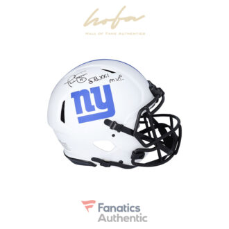 Phil Simms New York Giants Autographed Riddell Lunar Speed Authentic Helmet with "SB XXI M.V.P" Inscription