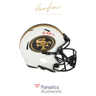 Raheem Mostert San Francisco 49ers Autographed Riddell Lunar Eclipse Alternate Speed Replica Helmet