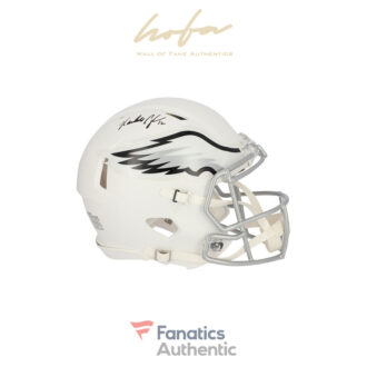 Randall Cunningham Philadelphia Eagles Autographed Riddell Flat White Alternate Revolution Speed Authentic Helmet