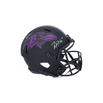 Ray Lewis & Ed Reed Baltimore Ravens Autographed Riddell Eclipse Alternate Speed Replica Helmet