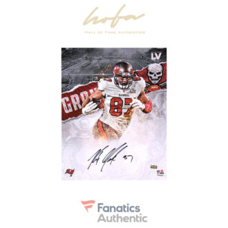 Rob Gronkowski Tampa Bay Buccaneers Autographed 16" x 20" Super Bowl LV Stylized Photograph