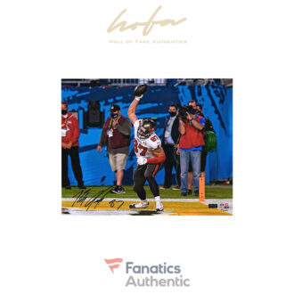 Rob Gronkowski Tampa Bay Buccaneers Autographed 16" x 20" Super Bowl LV Touchdown Spike Photograph