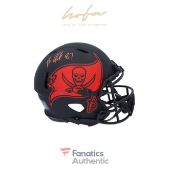 Rob Gronkowski Tampa Bay Buccaneers Autographed Riddell Eclipse Alternate Speed Authentic Helmet - Signed in Orange Paint