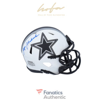 Roger Staubach Dallas Cowboys Autographed Riddell Lunar Eclipse Alternate Speed Mini Helmet