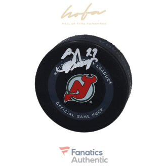Scott Niedermayer New Jersey Devils Autographed 2019 Model Heritage Logo Official Game Puck