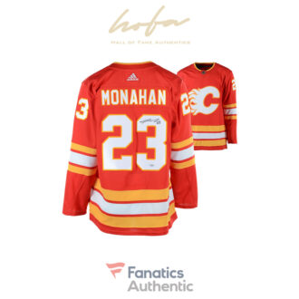 Sean Monahan Calgary Flames Autographed Red Alternate Adidas Authentic Jersey