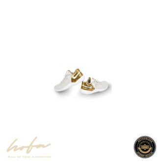 Serena Williams Autographed NikeCourt Flare 2 Metallic Gold Shoes