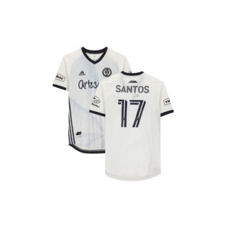 Sergio Santos Philadelphia Union Autographed Match-Used #17 White Jersey from the 2020 MLS Season
