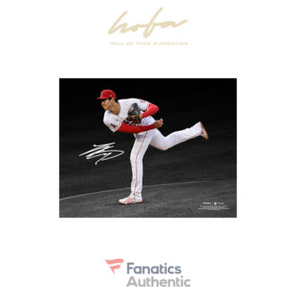 Shohei Ohtani Los Angeles Angels Autographed 11" x 14" Pitching Spotlight Photograph