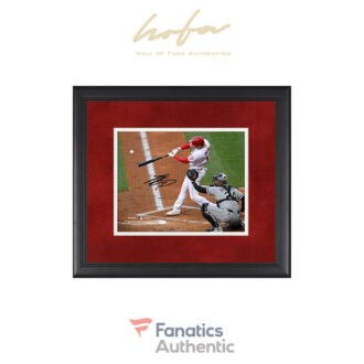 Shohei Ohtani Los Angeles Angels Autographed Framed 8" x 10" Hitting Photograph