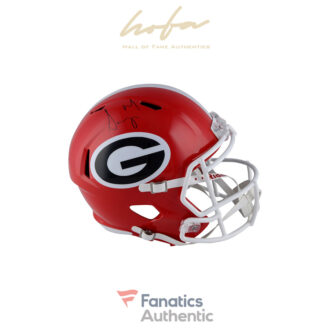 Sony Michel Georgia Bulldogs Autographed Riddell Speed Replica Helmet