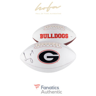 Sony Michel Georgia Bulldogs Autographed White Panel Football