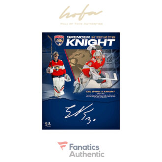 Spencer Knight Florida Panthers Autographed 16" x 20" NHL Debut and 1st Win Collage