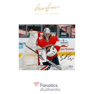 Spencer Knight Florida Panthers Autographed 16" x 20" NHL Debut Photograph